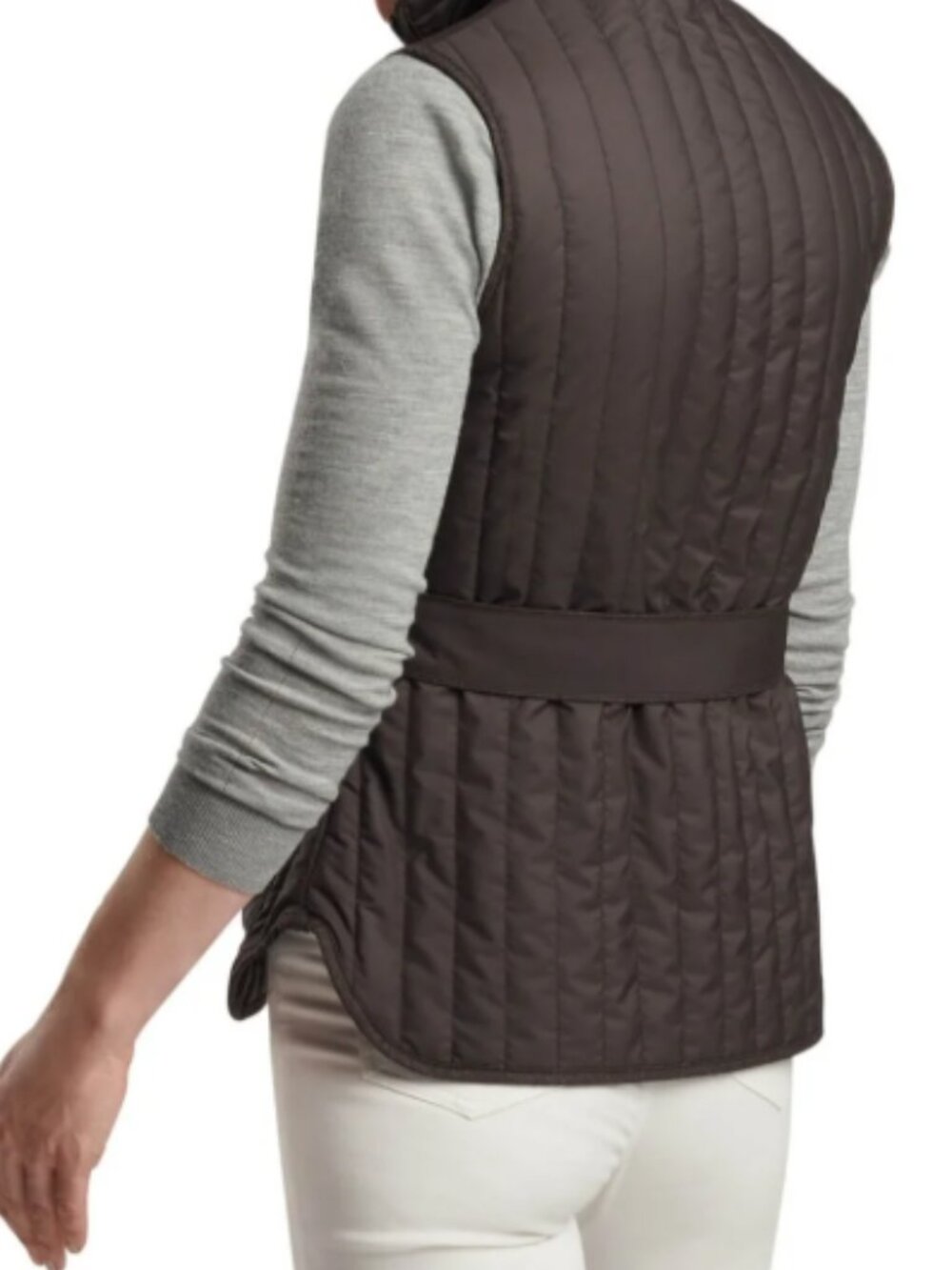 PETER MILLAR Scout Dark Brown Diamond Quilted Travel Vest--NWT--M - Picture 5 of 16